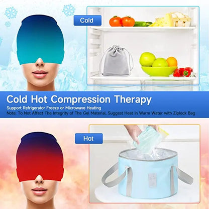 Therapy Headpack: Migraine Relief Ice Cap for Cooling Comfort