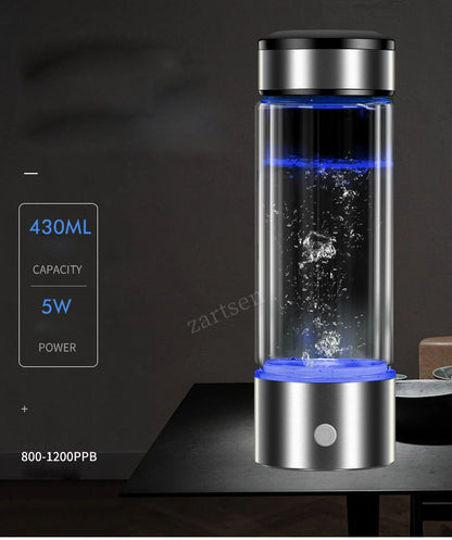 Hydrogen-Rich Water Bottle Ionizer: Portable Alkaline Generator