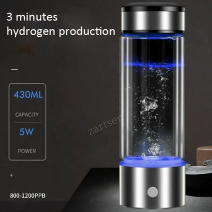 Hydrogen-Rich Water Bottle Ionizer: Portable Alkaline Generator